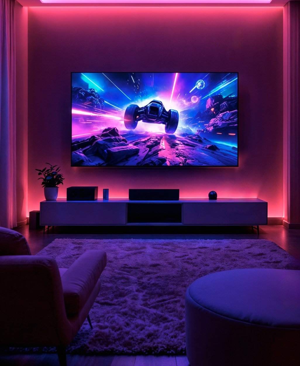 Family enjoying Venjoy TV